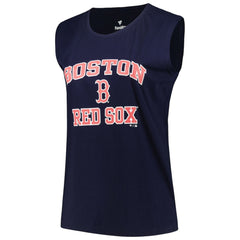 Navy Boston Red Sox Profile Women's Plus Size Tank Top