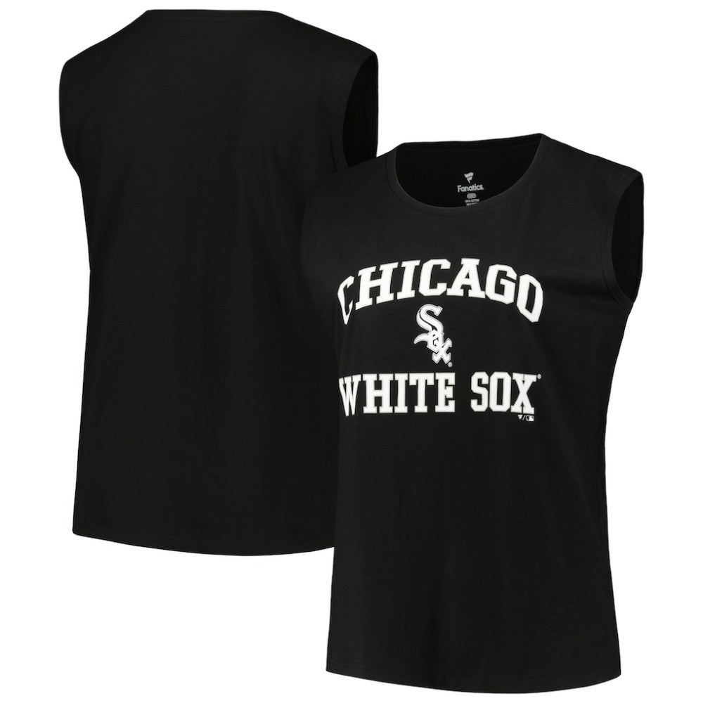 Black Chicago White Sox Profile Women's Plus Size Tank Top