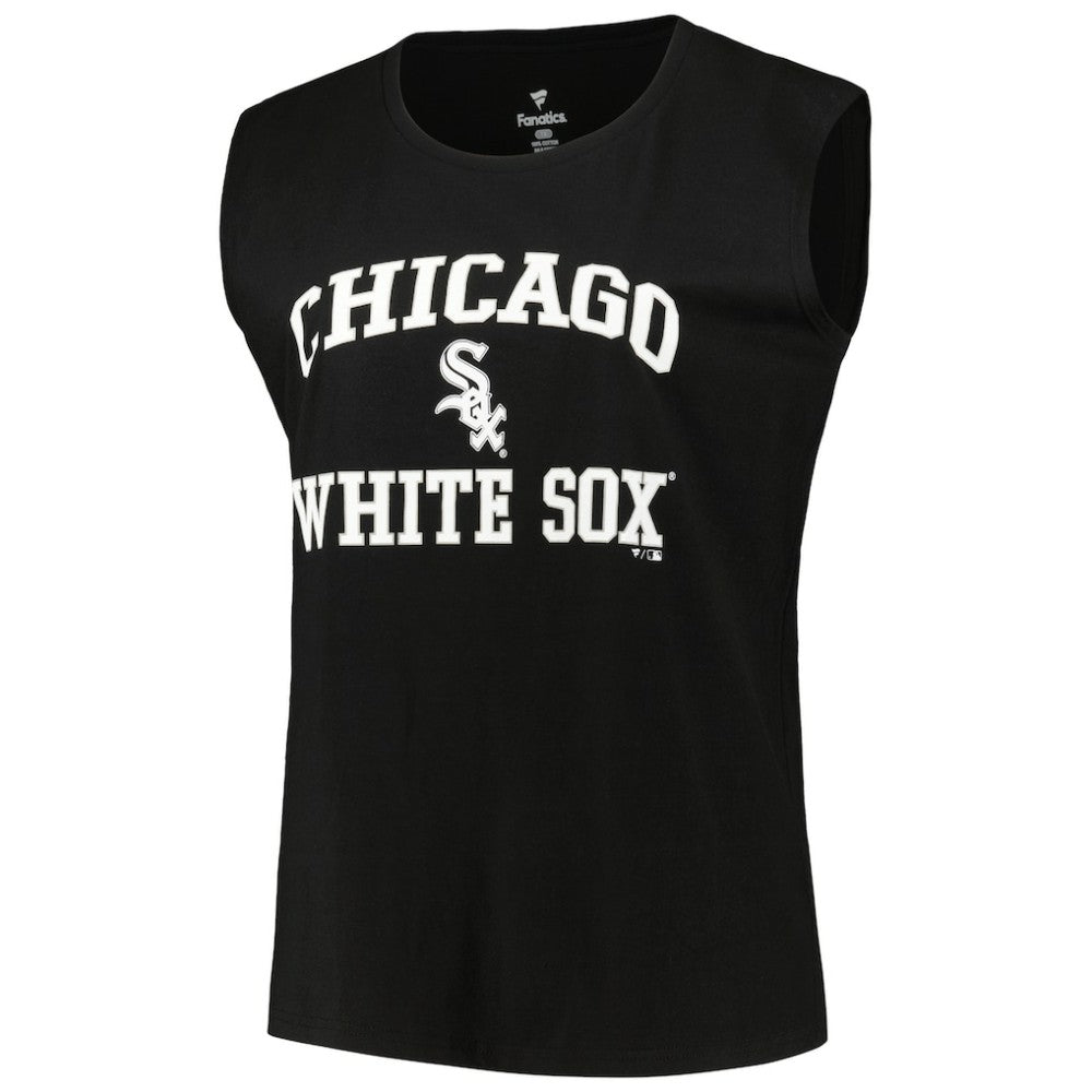 Black Chicago White Sox Profile Women's Plus Size Tank Top