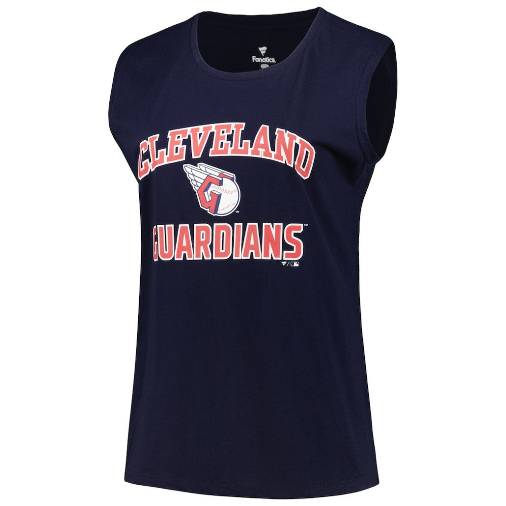 Navy Cleveland Guardians Profile Women's Plus Size Tank Top