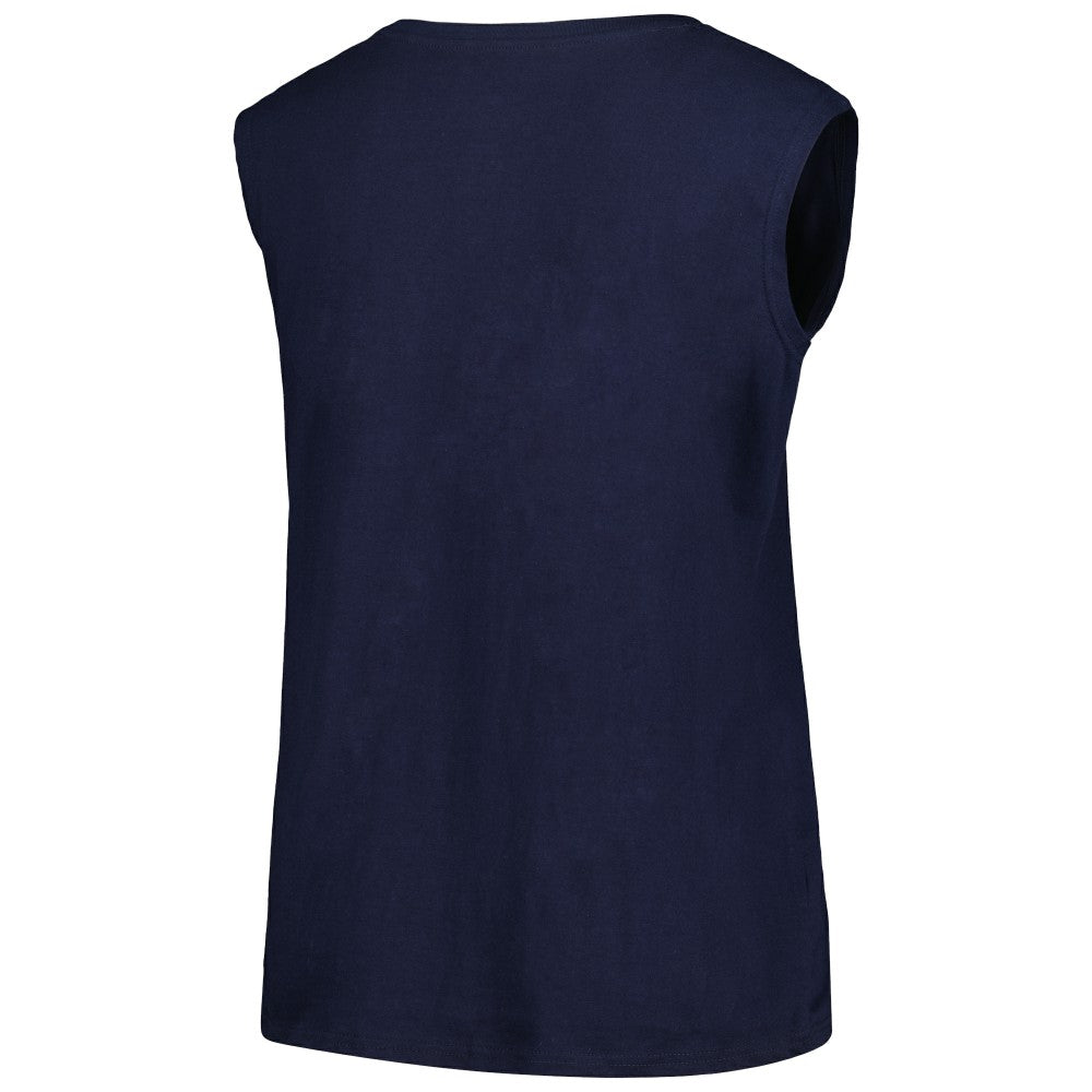 Navy Houston Astros Profile Women's Plus Size Tank Top
