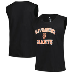 Black San Francisco Giants Profile Women's Plus Size Tank Top