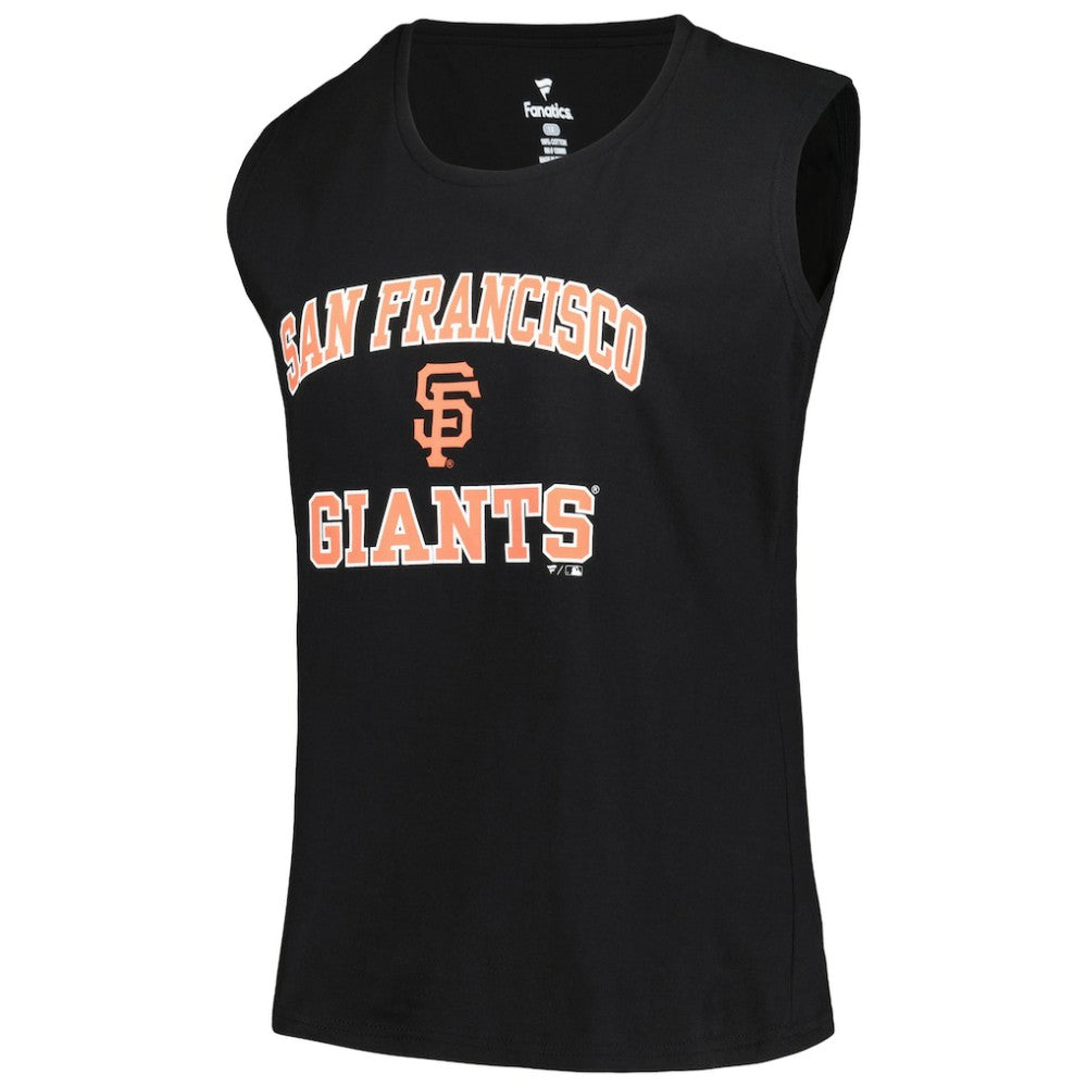 Black San Francisco Giants Profile Women's Plus Size Tank Top