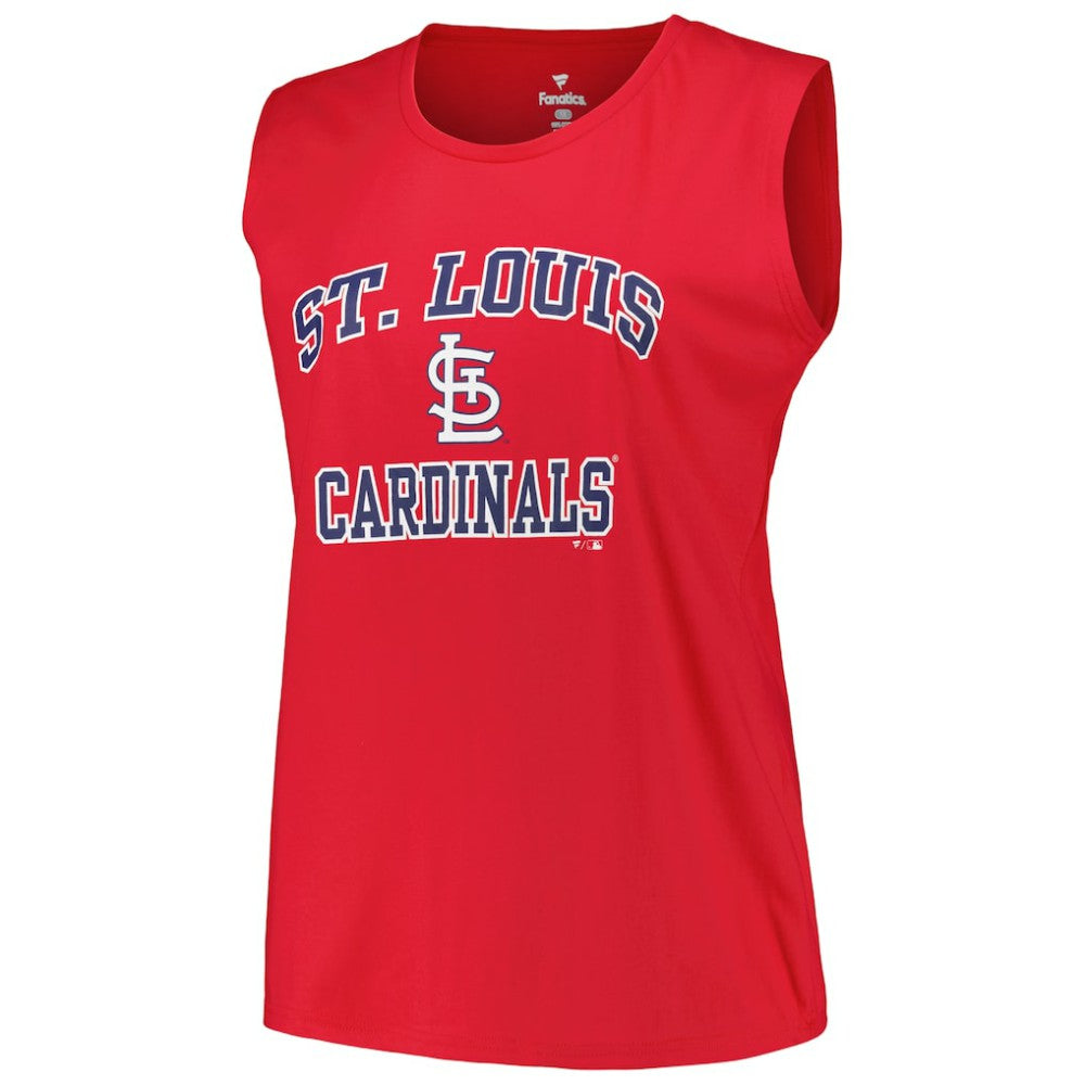 Red St. Louis Cardinals Profile Women's Plus Size Tank Top