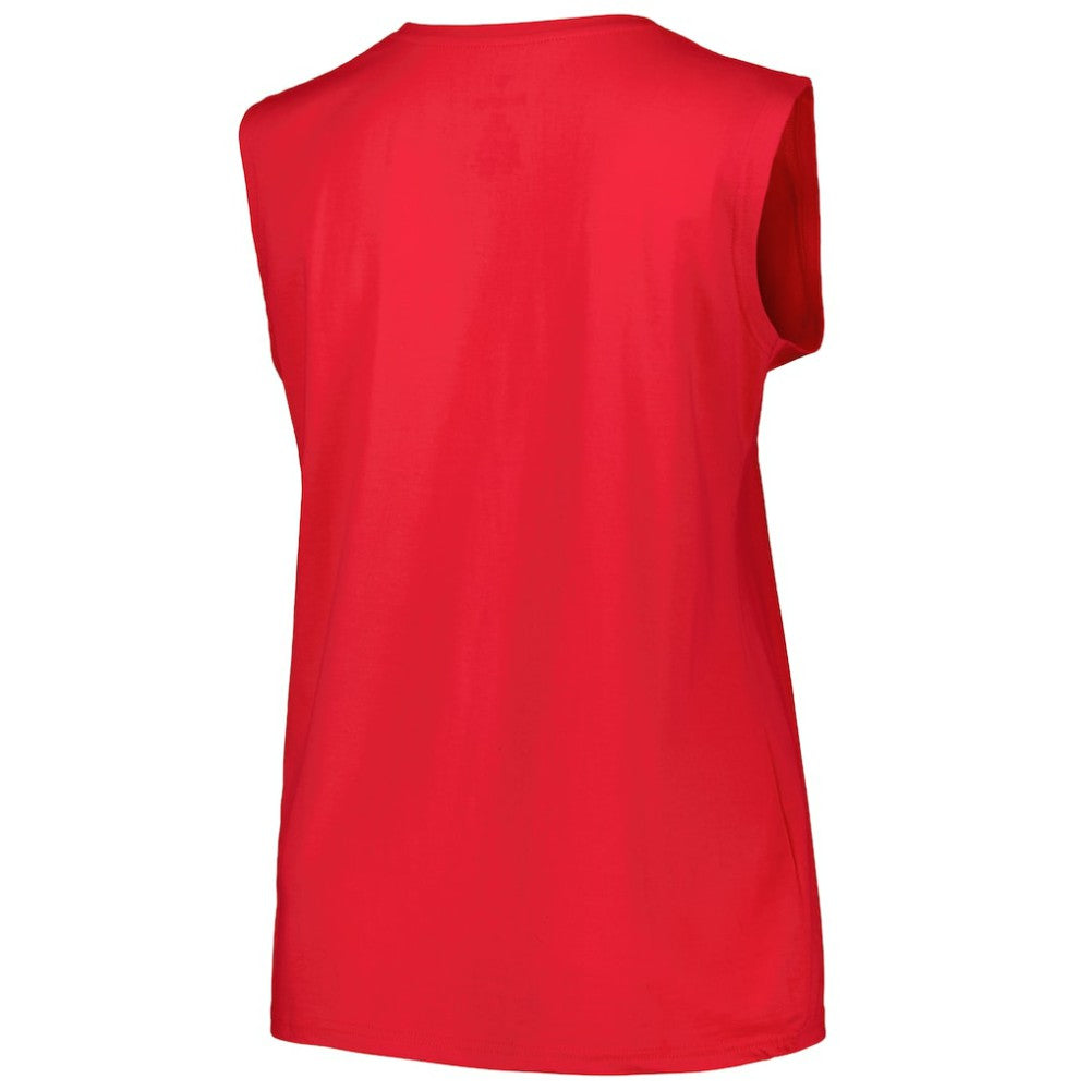 Red St. Louis Cardinals Profile Women's Plus Size Tank Top