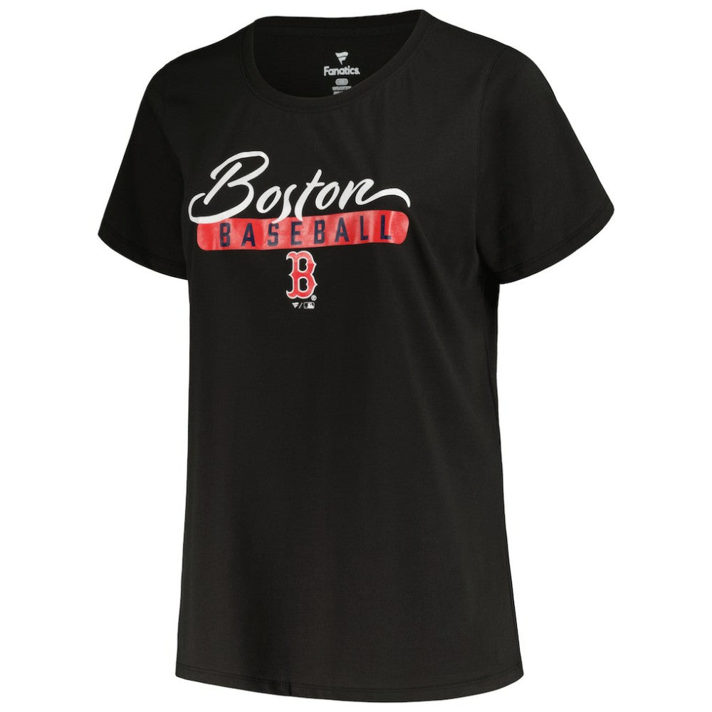 Black/Heather Gray Boston Red Sox Profile Women's Plus Size T-Shirt Combo Pack
