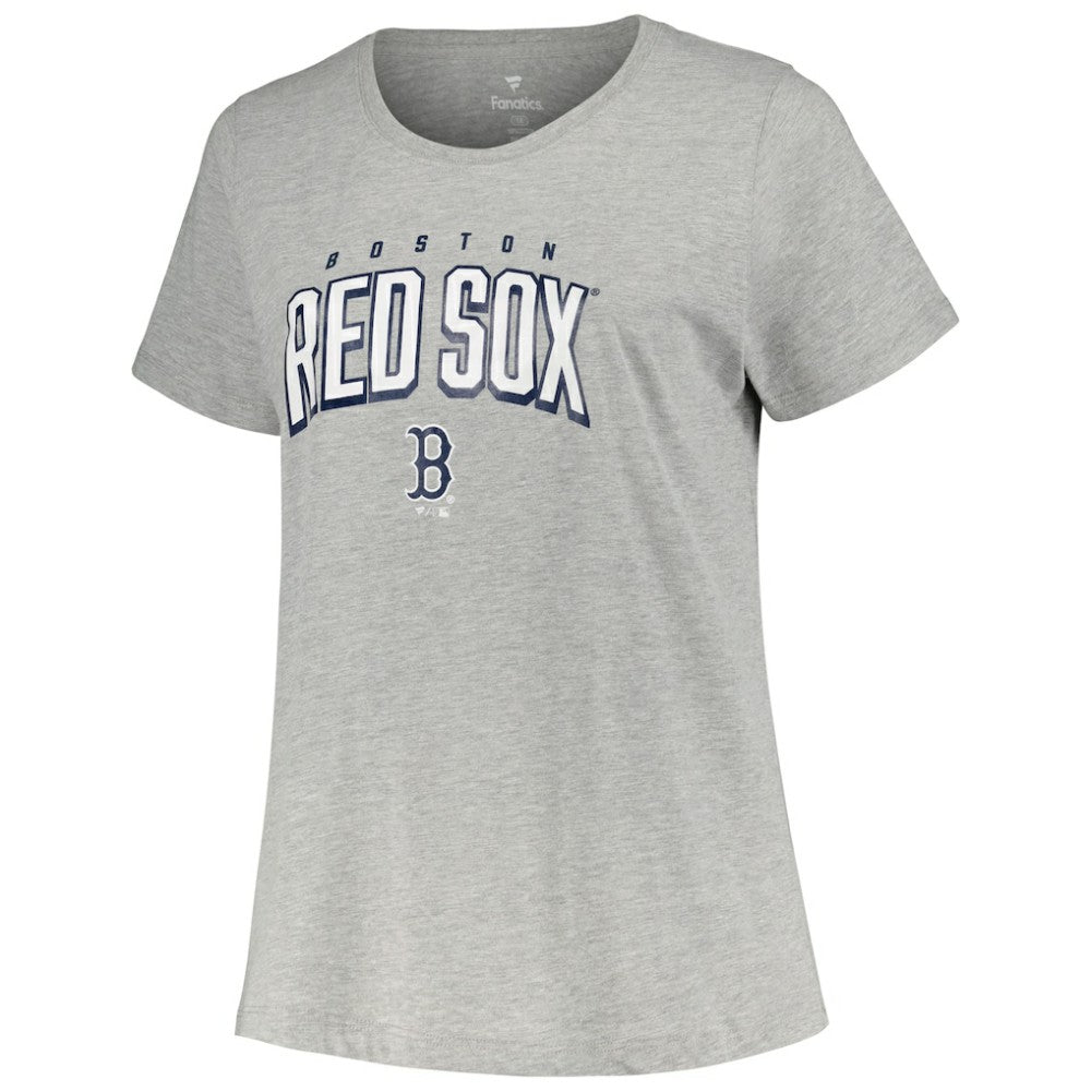 Black/Heather Gray Boston Red Sox Profile Women's Plus Size T-Shirt Combo Pack