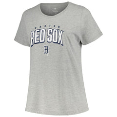 Black/Heather Gray Boston Red Sox Profile Women's Plus Size T-Shirt Combo Pack