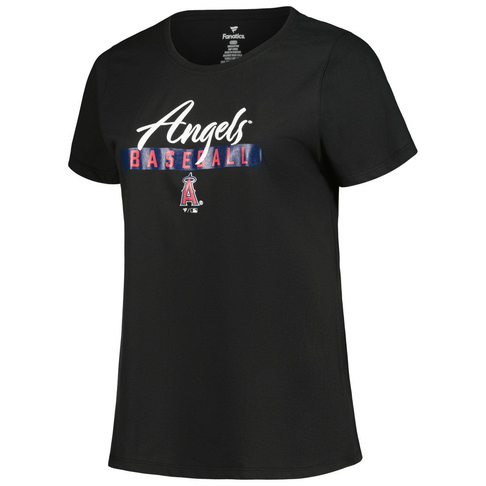 Black/Heather Gray Los Angeles Angels Profile Women's Plus Size T-Shirt Combo Pack