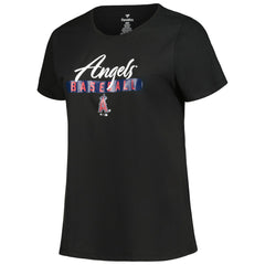 Black/Heather Gray Los Angeles Angels Profile Women's Plus Size T-Shirt Combo Pack