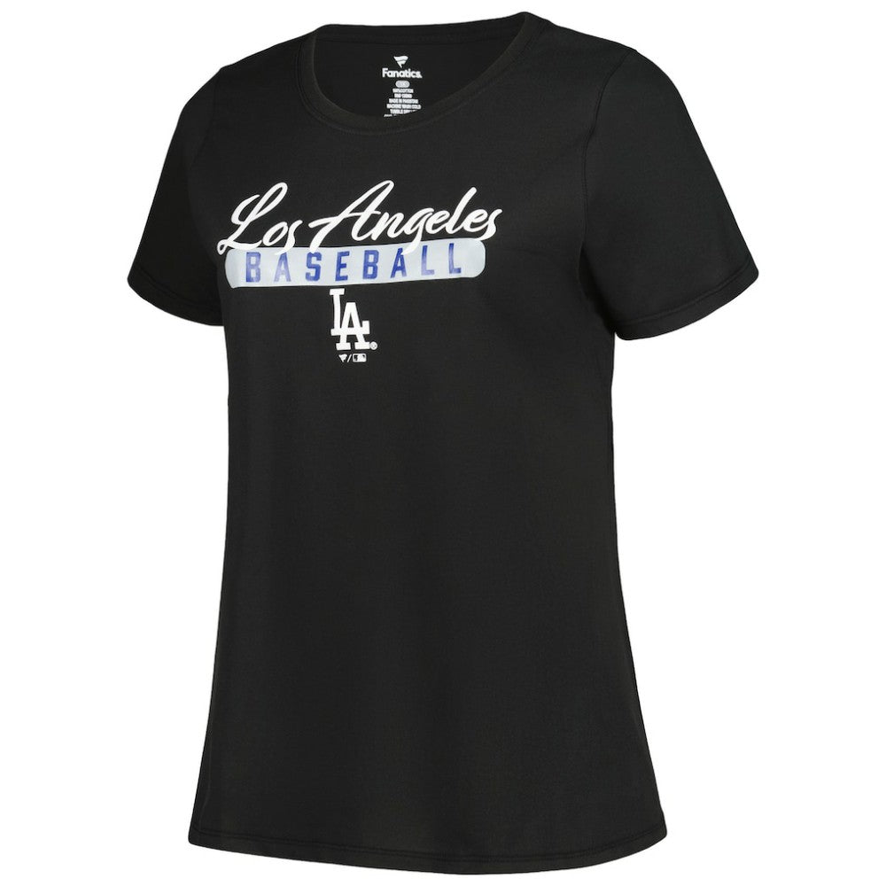 Black/Heather Gray Los Angeles Dodgers Profile Women's Plus Size T-Shirt Combo Pack