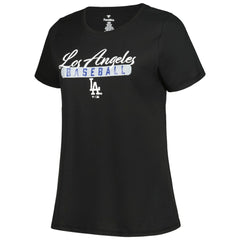 Black/Heather Gray Los Angeles Dodgers Profile Women's Plus Size T-Shirt Combo Pack