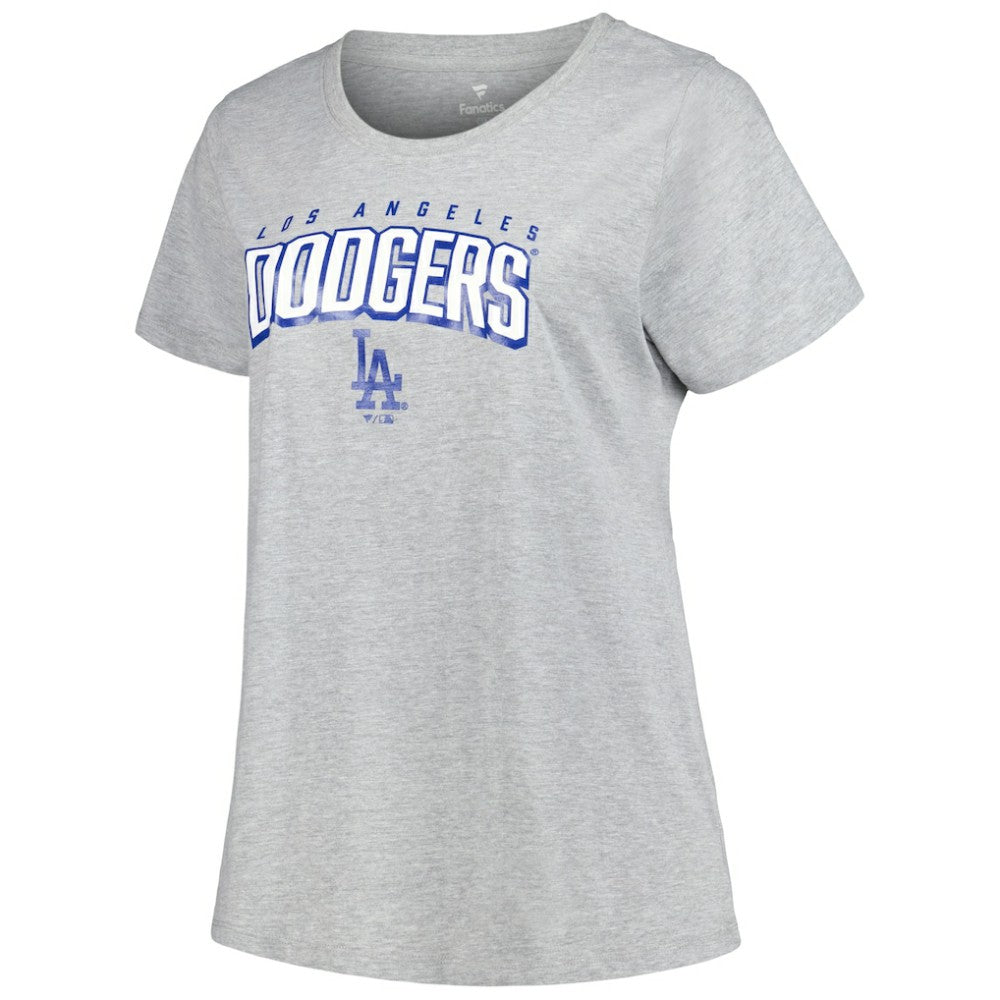 Black/Heather Gray Los Angeles Dodgers Profile Women's Plus Size T-Shirt Combo Pack