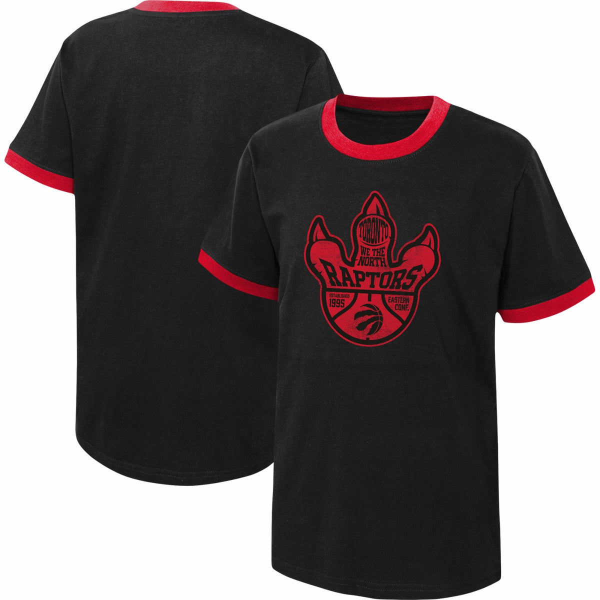 Toronto Raptors Youth Hoop City Hometown Ringer T-Shirt