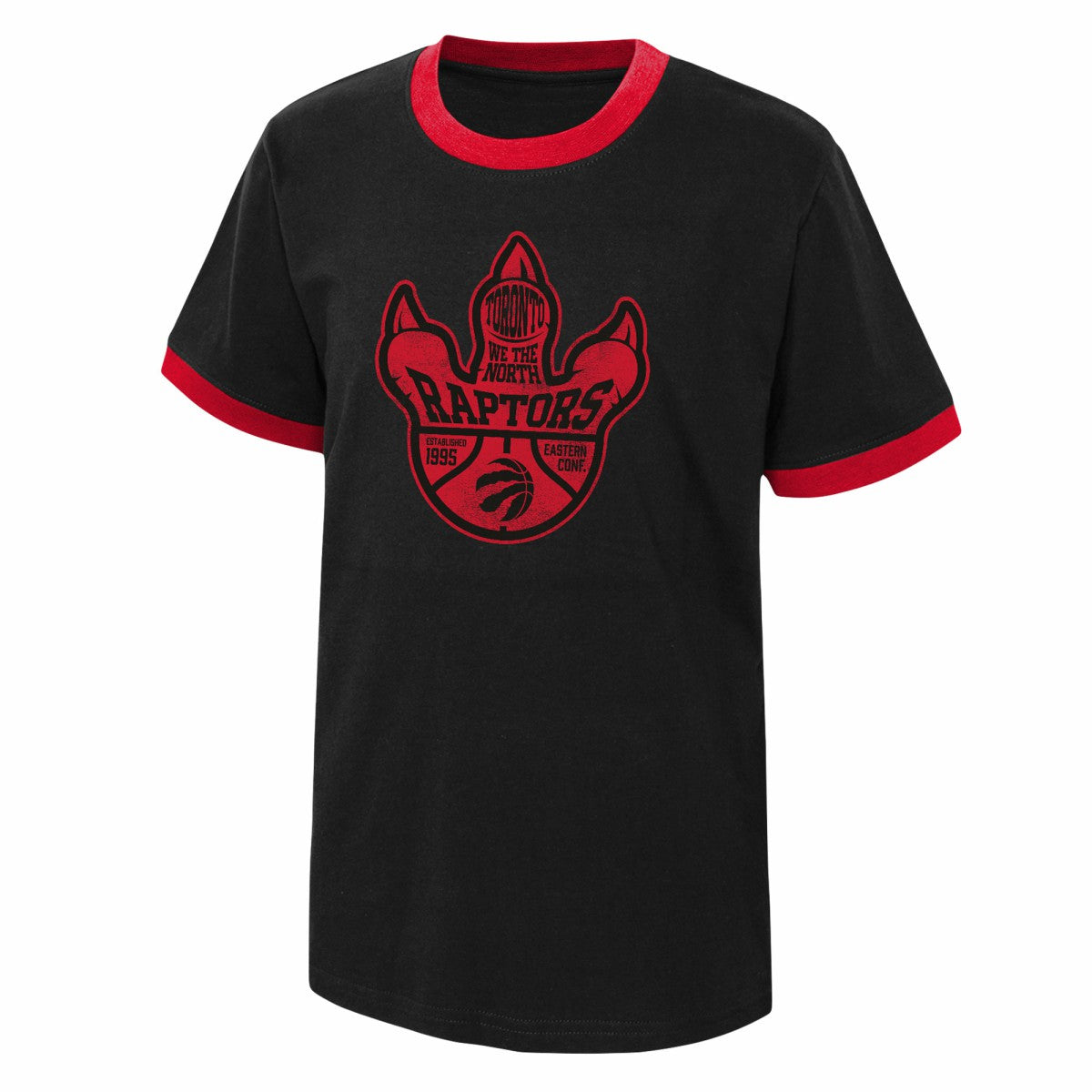 Toronto Raptors Youth Hoop City Hometown Ringer T-Shirt