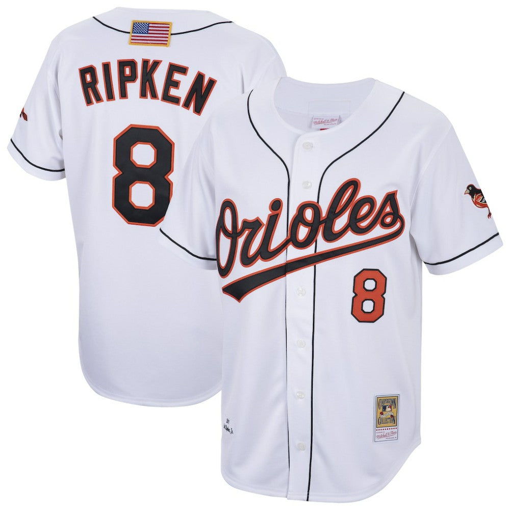 White Cal Ripken Jr. Baltimore Orioles Cooperstown Collection 2001 Authentic Player Jersey