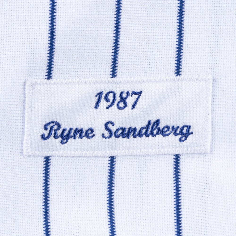 White Ryne Sandberg Chicago Cubs Cooperstown Collection 1987 Authentic Player Jersey