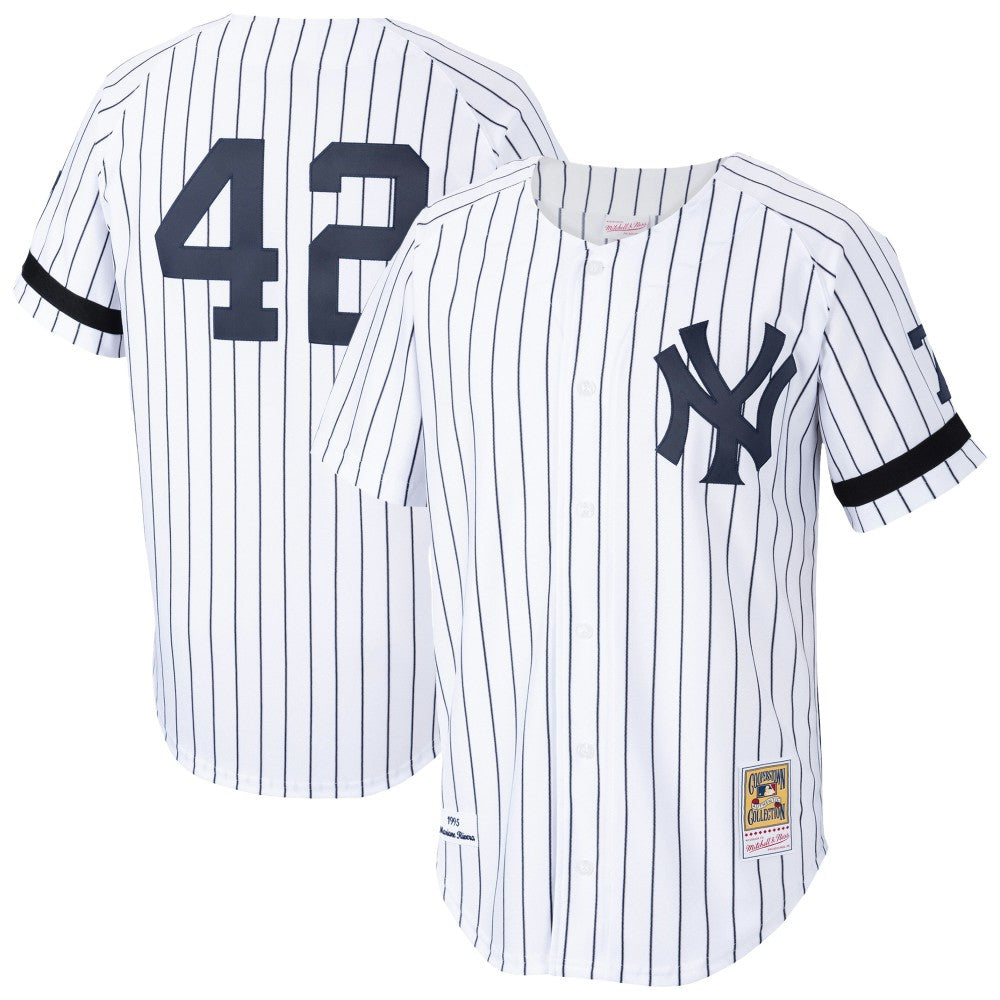 White Mariano Rivera New York Yankees Cooperstown Collection 1995 Authentic Player Jersey