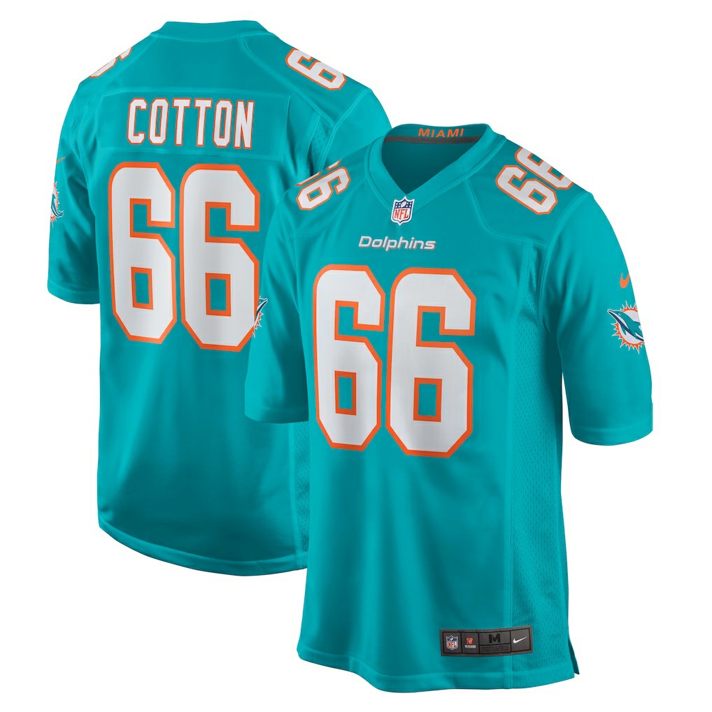Lester Cotton Sr.  Home Game Player Jersey - Miami Dolphins Jerseys