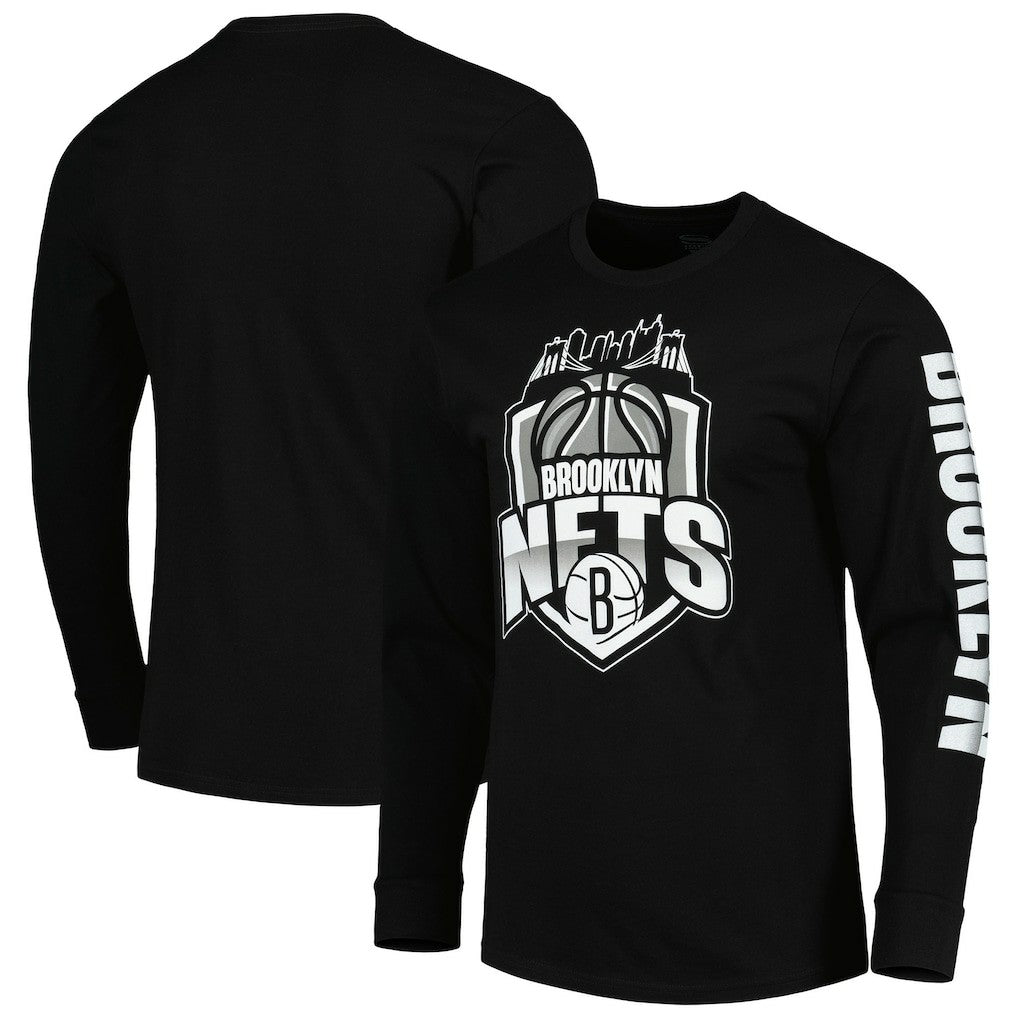 Brooklyn Nets Stadium Essentials Unisex NBA Crest Long Sleeve T-Shirt