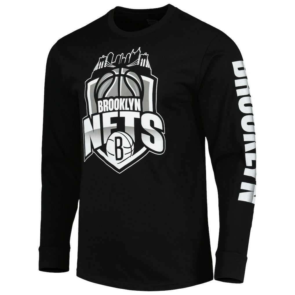 Brooklyn Nets Stadium Essentials Unisex NBA Crest Long Sleeve T-Shirt