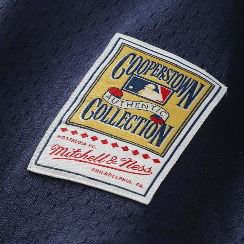 Navy Mariano Rivera New York Yankees Mitchell & Ness Cooperstown Collection Mesh Batting Practice Button-Up Jersey