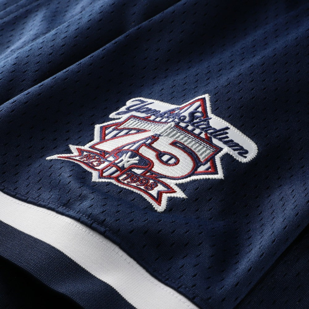 Navy Derek Jeter New York Yankees Mitchell & Ness Cooperstown Collection Mesh Batting Practice Button-Up Jersey