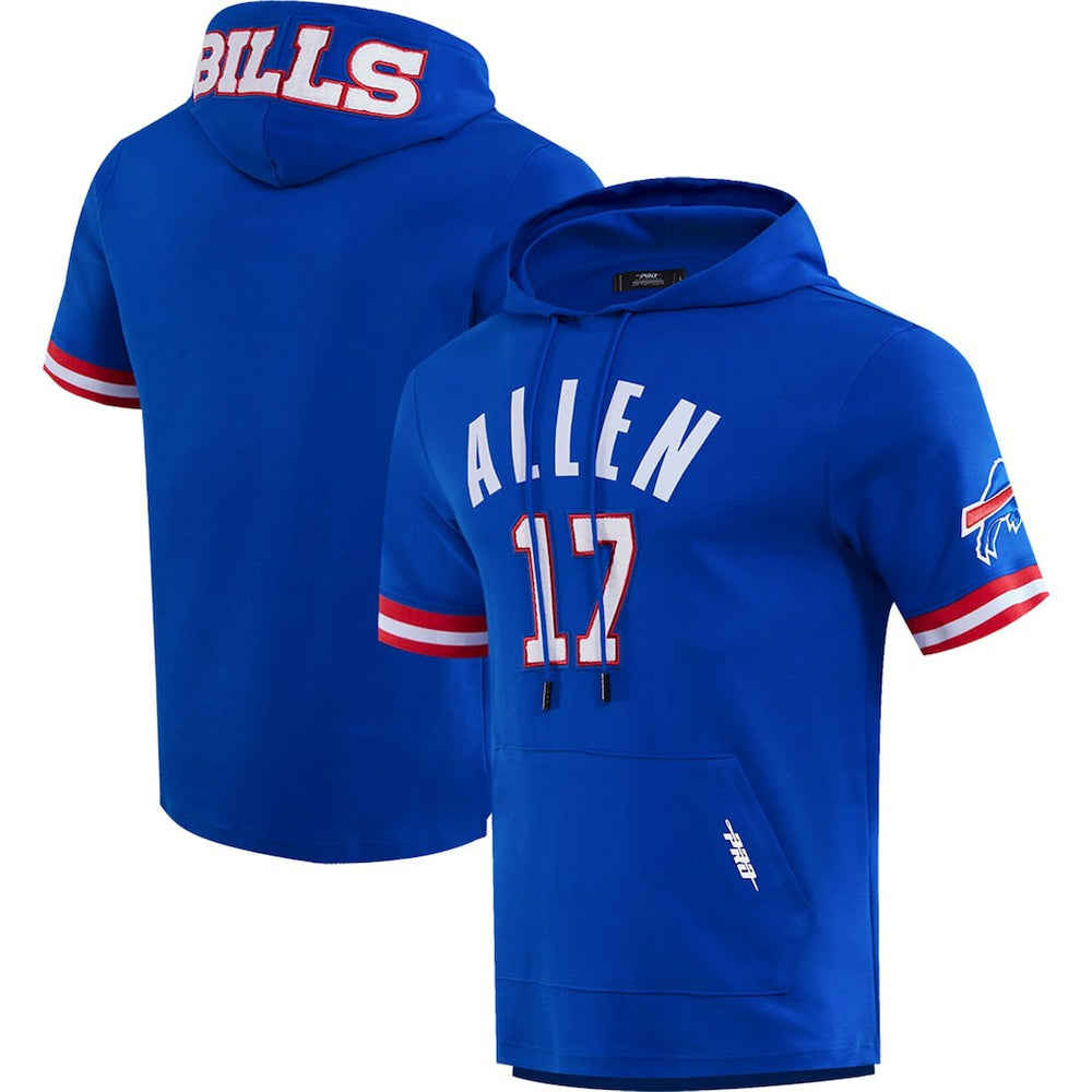 Josh Allen  Pro Standard Player Name & Number Hoodie T-Shirt - Buffalo Bills Hoodies