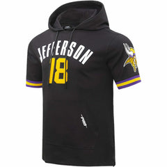 Justin Jefferson  Pro Standard Player Name & Number Hoodie T-Shirt - Minnesota Vikings Hoodies