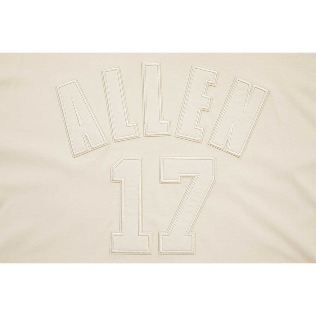 Josh Allen  Player Name & Number Neutral Short Sleeve Pullover Hoodie - Buffalo Bills Hoodies
