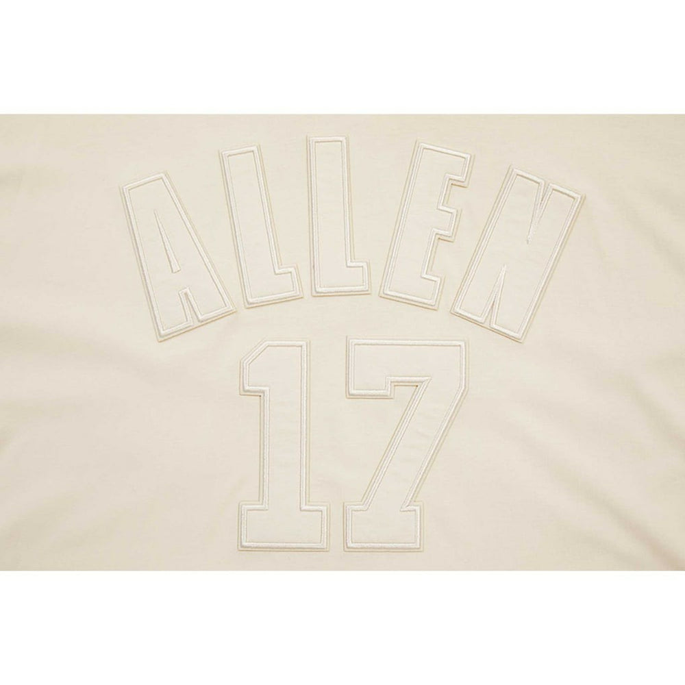 Josh Allen  Player Name & Number Neutral Short Sleeve Pullover Hoodie - Buffalo Bills Hoodies