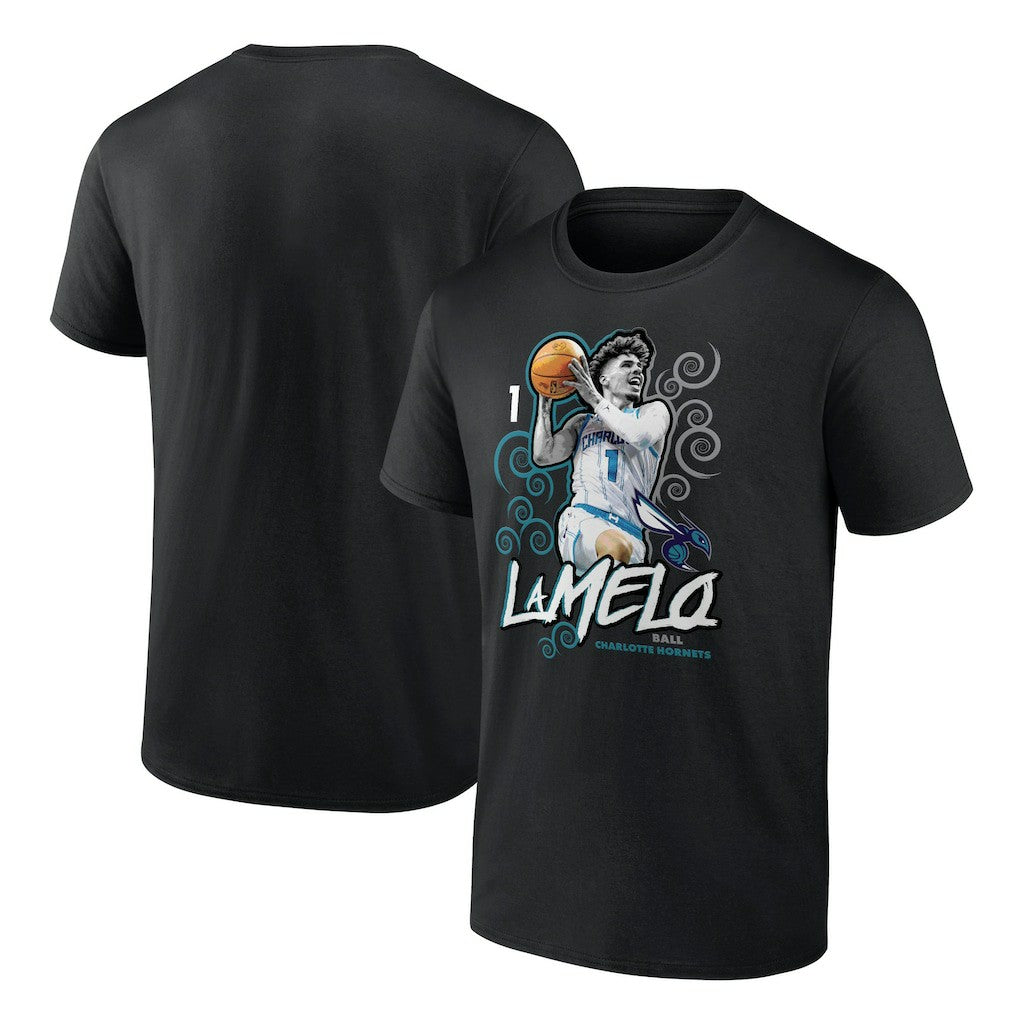 LaMelo Ball Charlotte Hornets Player Name & Number Competitor T-Shirt