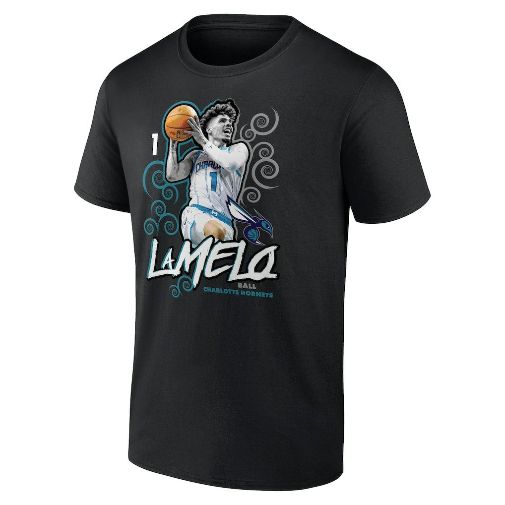 LaMelo Ball Charlotte Hornets Player Name & Number Competitor T-Shirt