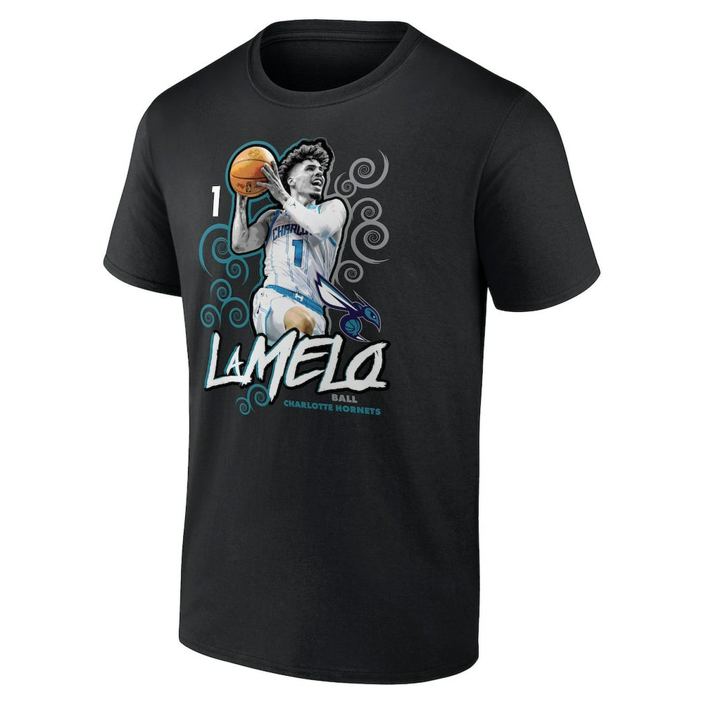 LaMelo Ball Charlotte Hornets Player Name & Number Competitor T-Shirt