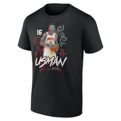 Usman Garuba Houston Rockets Player Name & Number Competitor T-Shirt