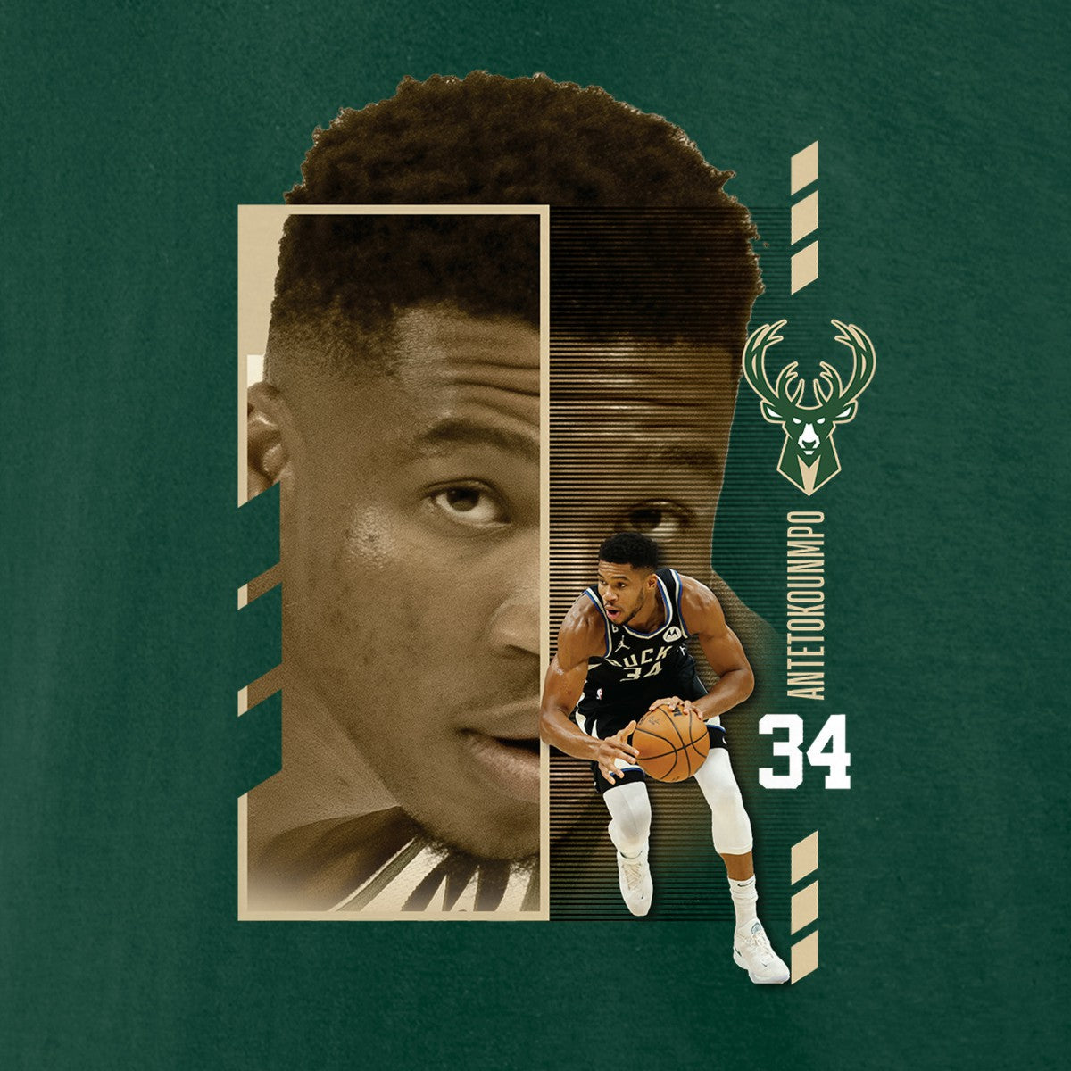 Giannis Antetokounmpo Milwaukee Bucks Jump Pass T-Shirt