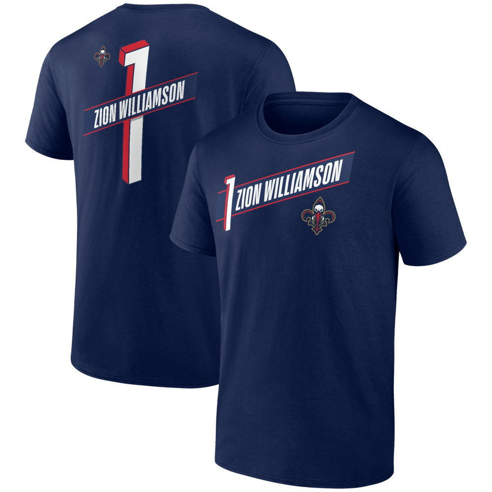 Zion Williamson New Orleans Pelicans Full-Court Press Name & Number T-Shirt