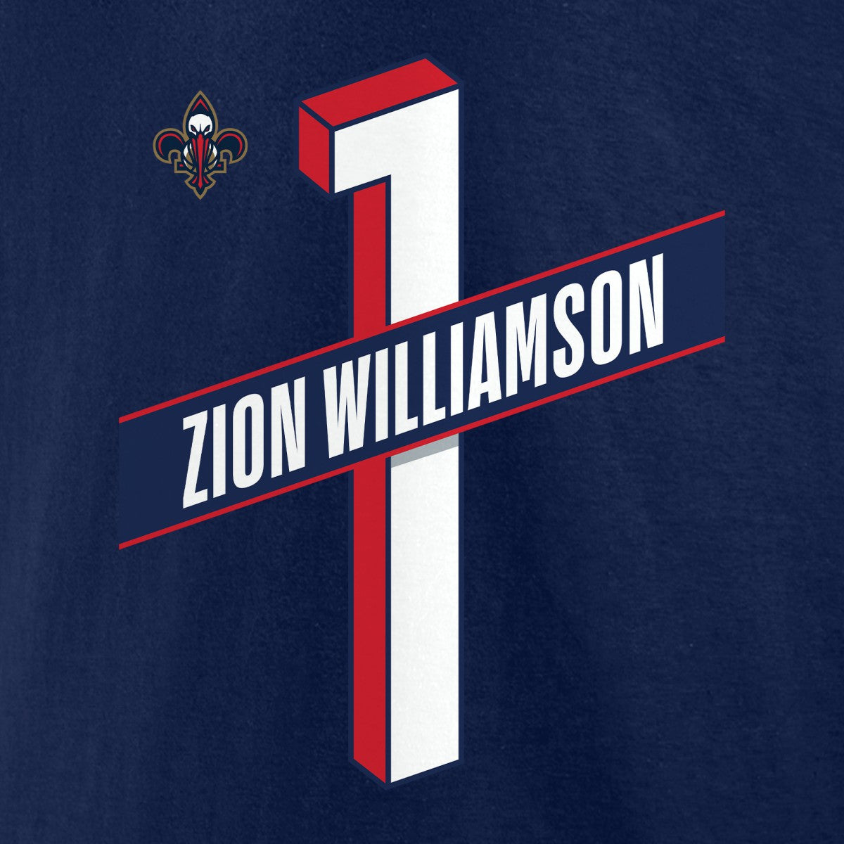 Zion Williamson New Orleans Pelicans Full-Court Press Name & Number T-Shirt