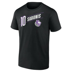 Domantas Sabonis Sacramento Kings Full-Court Press Name & Number T-Shirt