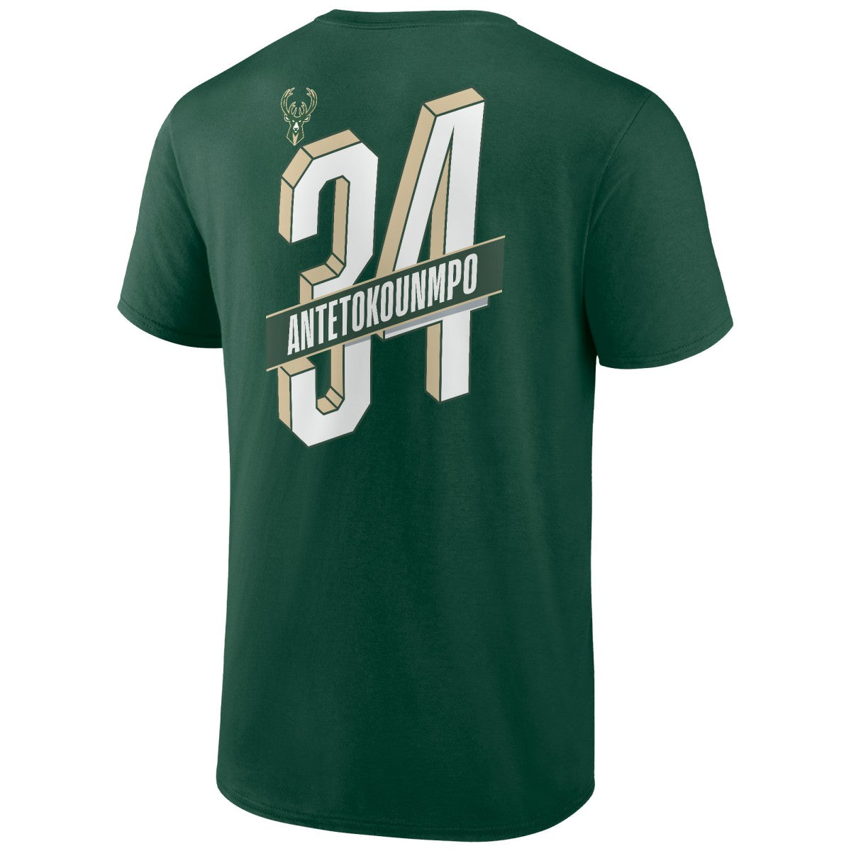 Giannis Antetokounmpo Milwaukee Bucks Full-Court Press Name & Number T-Shirt