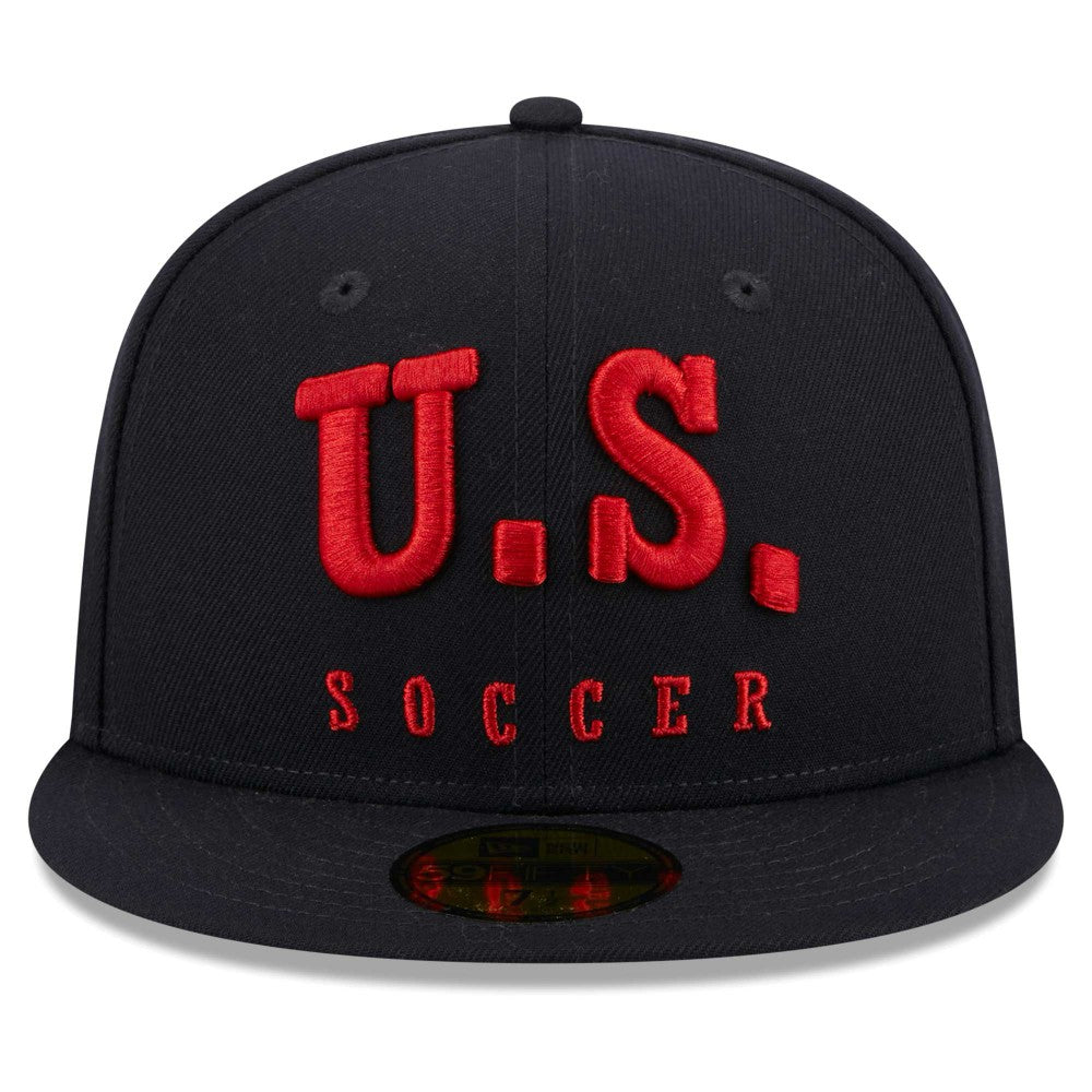 USMNT New Era Text 59FIFTY Fitted Hat