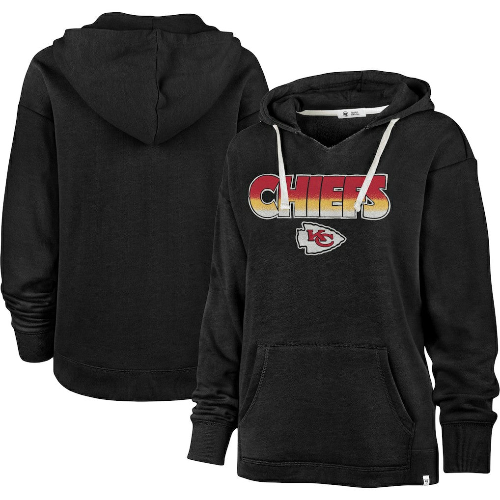 '47 Women's Color Rise Kennedy Pullover Hoodie - Kansas City Chiefs Hoodies