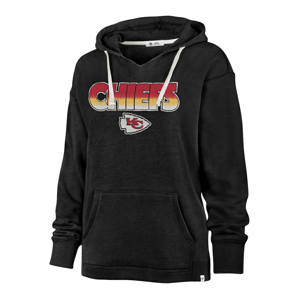 '47 Women's Color Rise Kennedy Pullover Hoodie - Kansas City Chiefs Hoodies