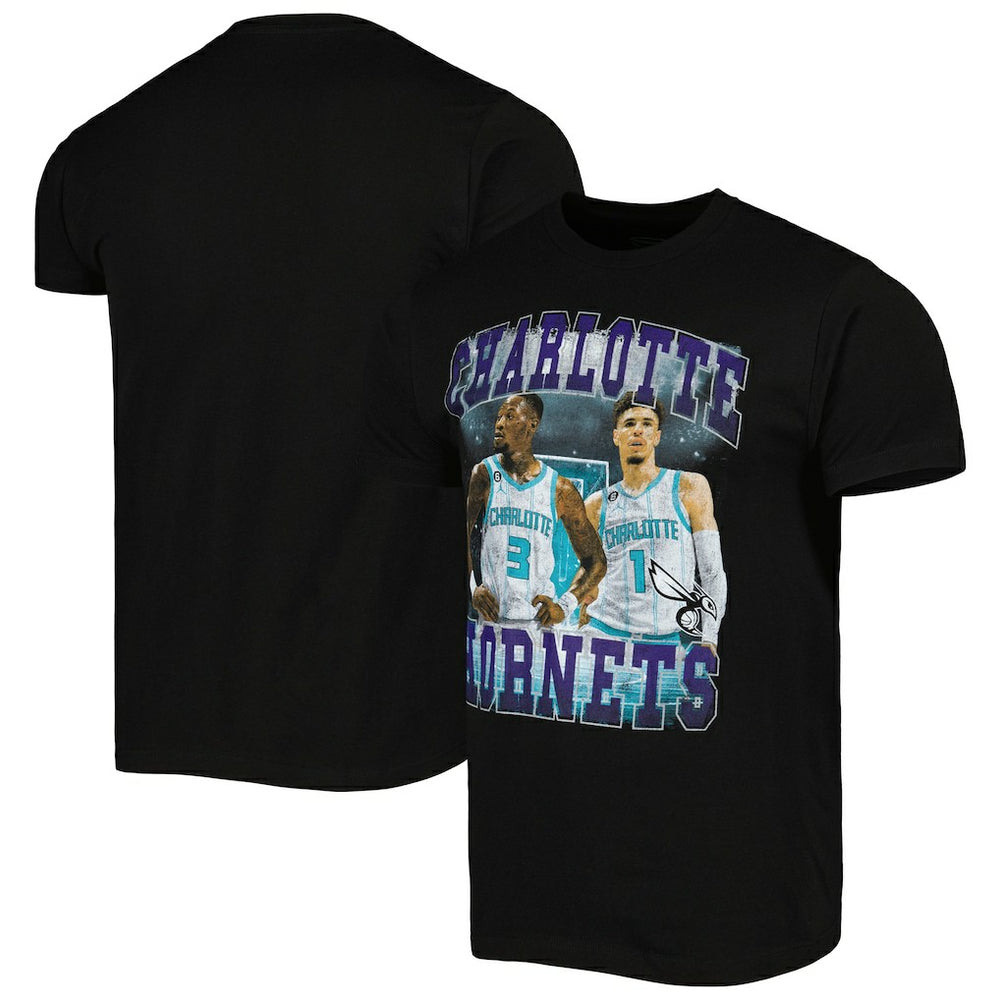 LaMelo Ball & Terry Rozier Charlotte Hornets Stadium Essentials Unisex Player Duo T-Shirt