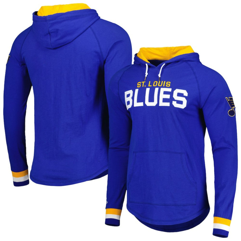 NHL St. Louis Blues Mitchell & Ness Legendary Slub Hoodie Long Sleeve T-Shirt