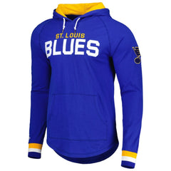 NHL St. Louis Blues Mitchell & Ness Legendary Slub Hoodie Long Sleeve T-Shirt