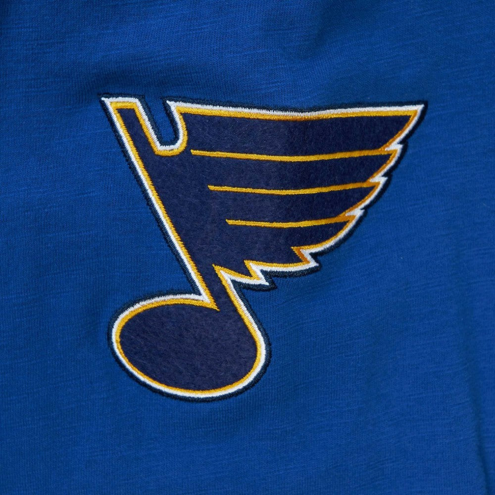 NHL St. Louis Blues Mitchell & Ness Legendary Slub Hoodie Long Sleeve T-Shirt