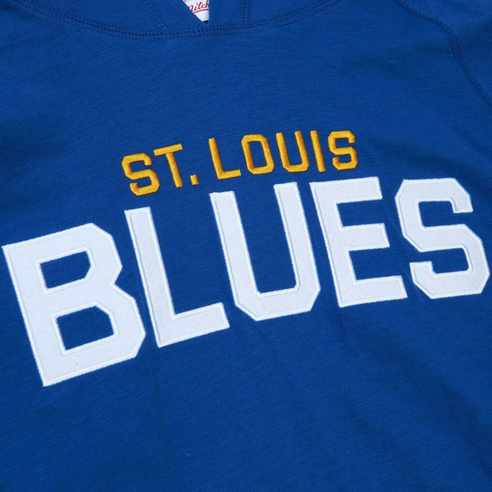 NHL St. Louis Blues Mitchell & Ness Legendary Slub Hoodie Long Sleeve T-Shirt
