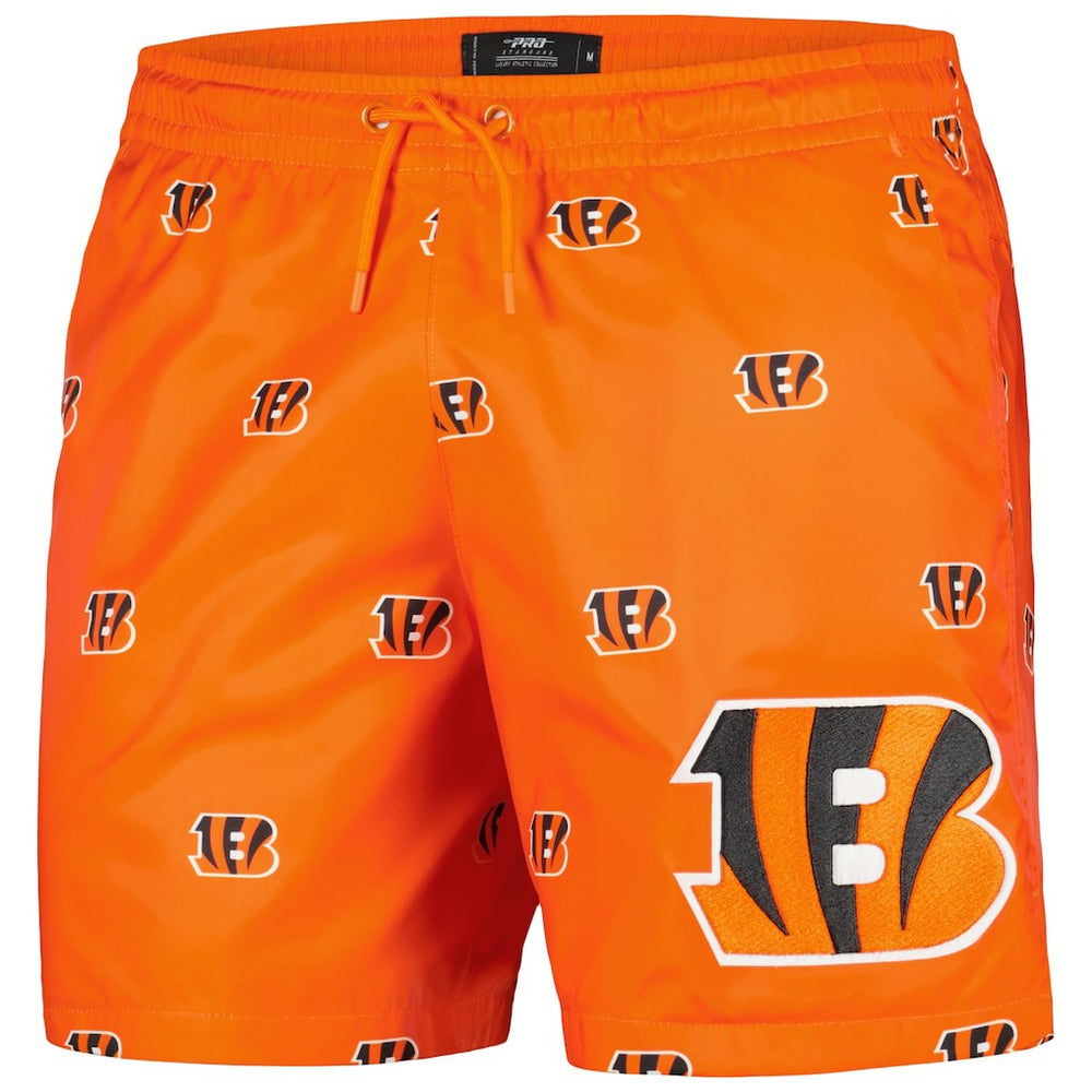 Pro Standard Allover Print Mini Logo Shorts - Cincinnati Bengals Shorts