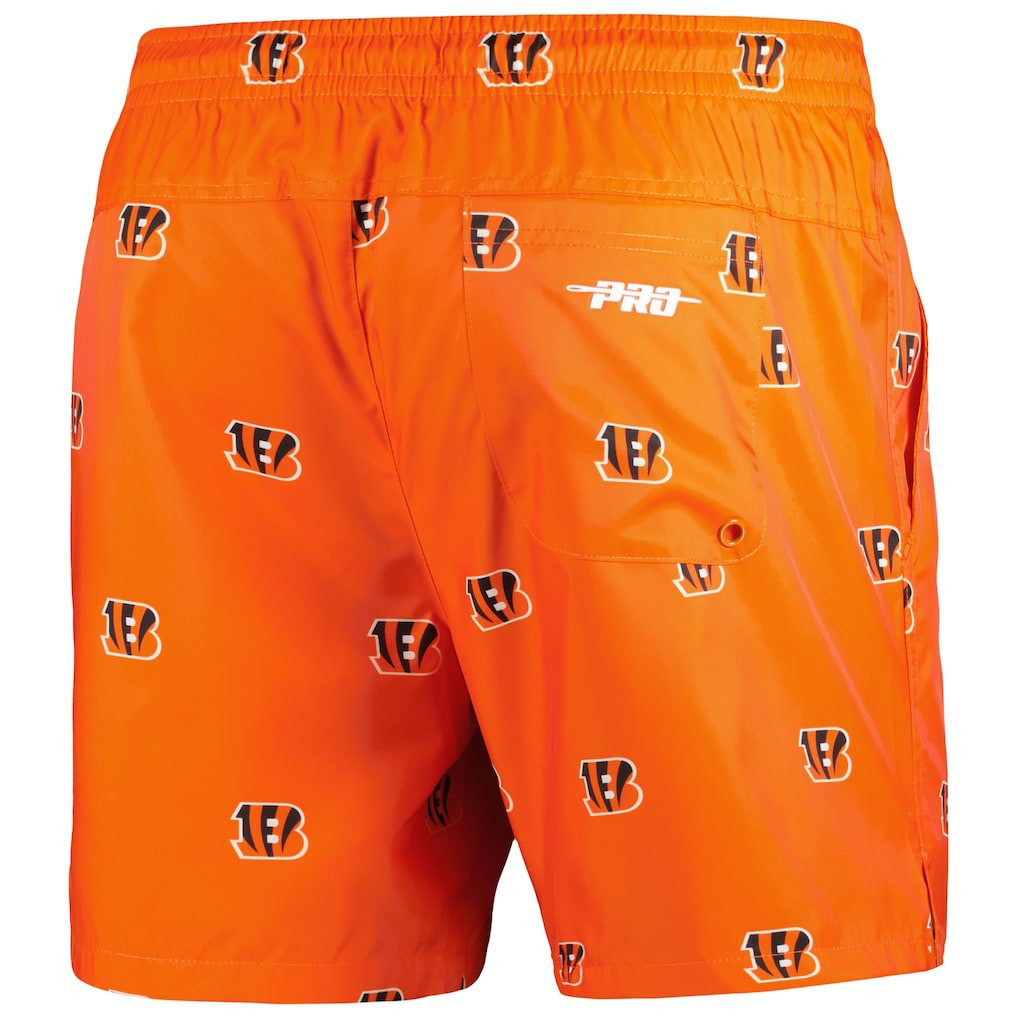 Pro Standard Allover Print Mini Logo Shorts - Cincinnati Bengals Shorts